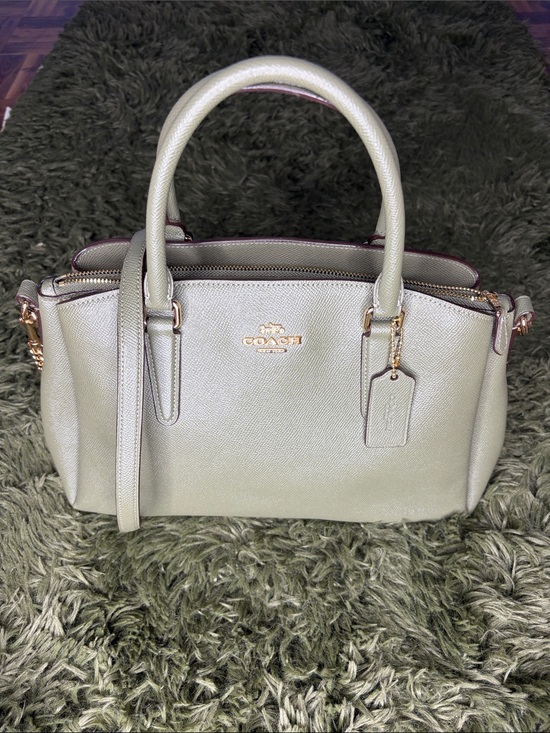 Coach Handbags - Coach Mini Sage Green Carryall Pebble Texture with Gold Hardware